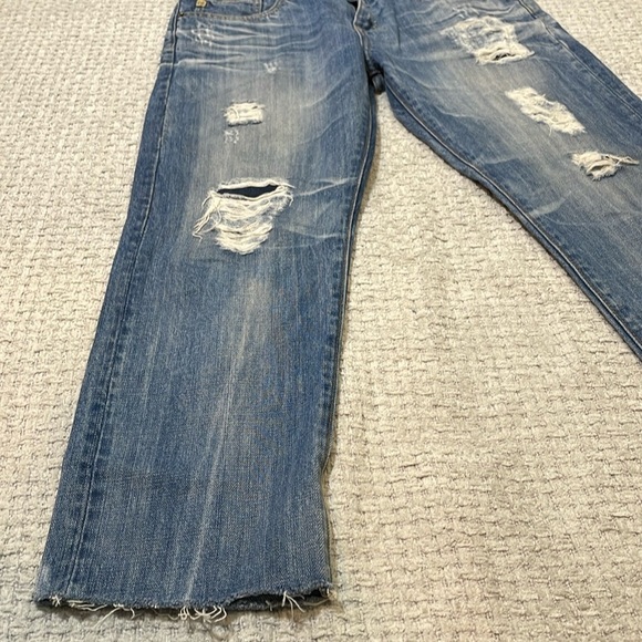 Big Star Joey Distressed Cropped Denim Jeans Size 28 - Picture 5 of 11